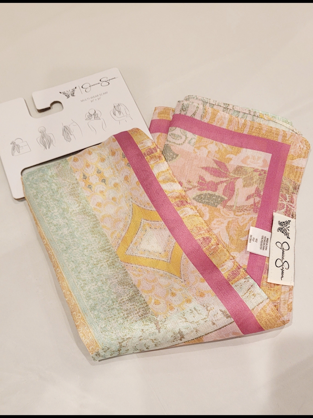 Jessica Simpson Pastel Multi Wear Scarf